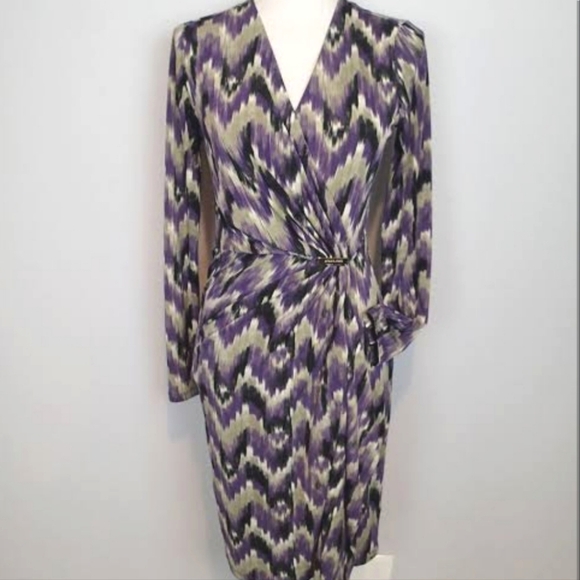MICHAEL Michael Kors Dresses & Skirts - MICHAEL KORS | Long Sleeved Faux Wrap Dress